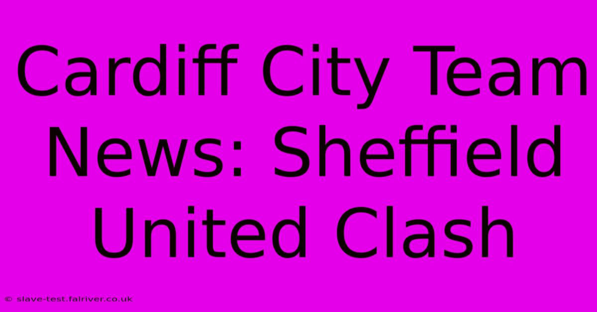 Cardiff City Team News: Sheffield United Clash