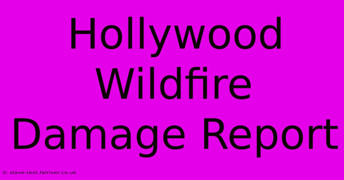 Hollywood Wildfire Damage Report