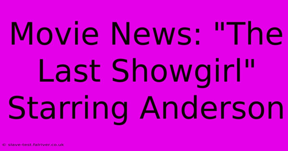 Movie News: 