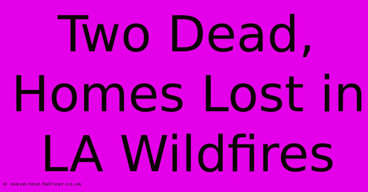 Two Dead, Homes Lost In LA Wildfires