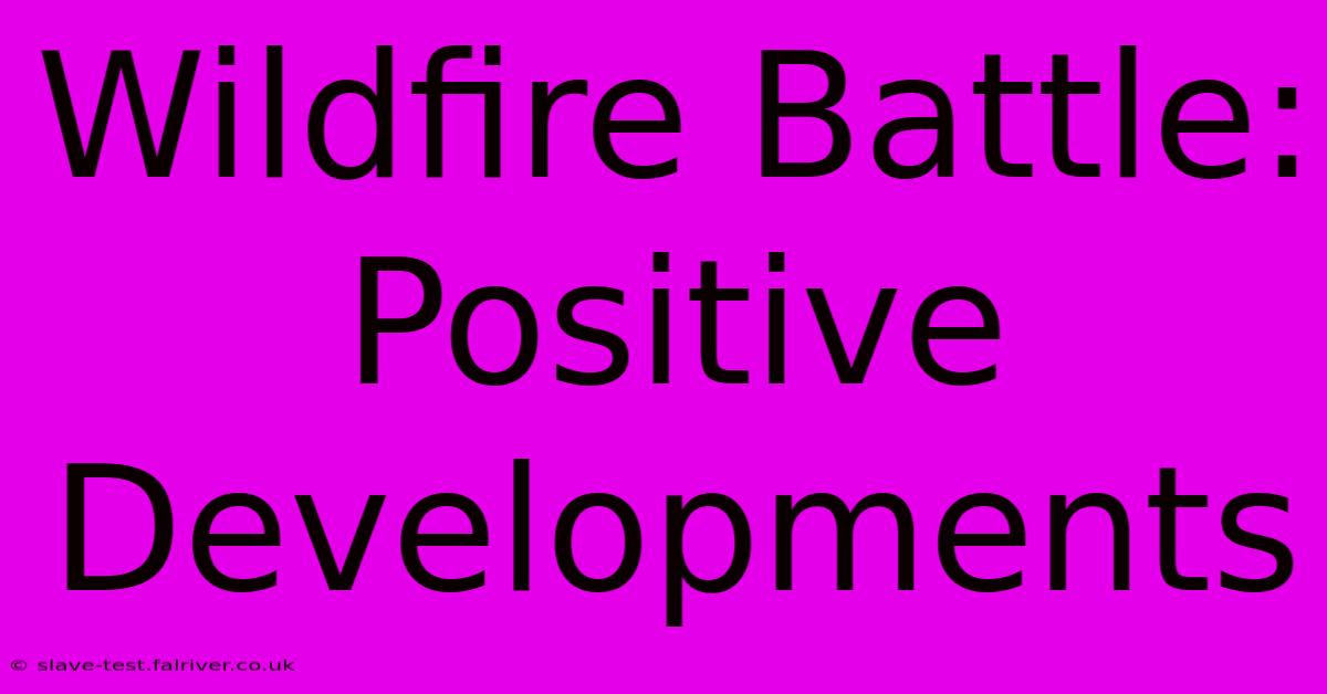 Wildfire Battle: Positive Developments