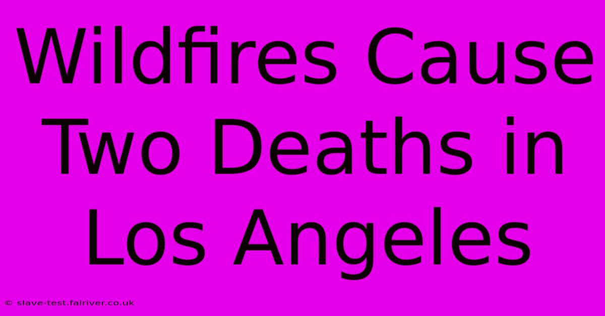 Wildfires Cause Two Deaths In Los Angeles