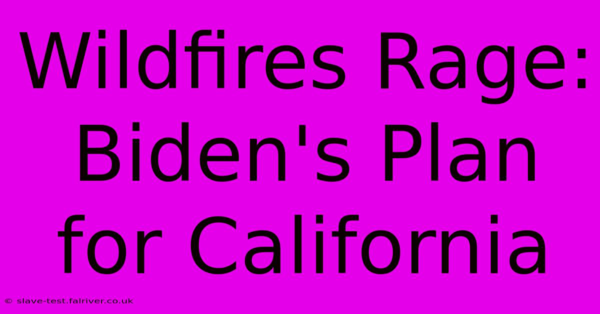 Wildfires Rage: Biden's Plan For California